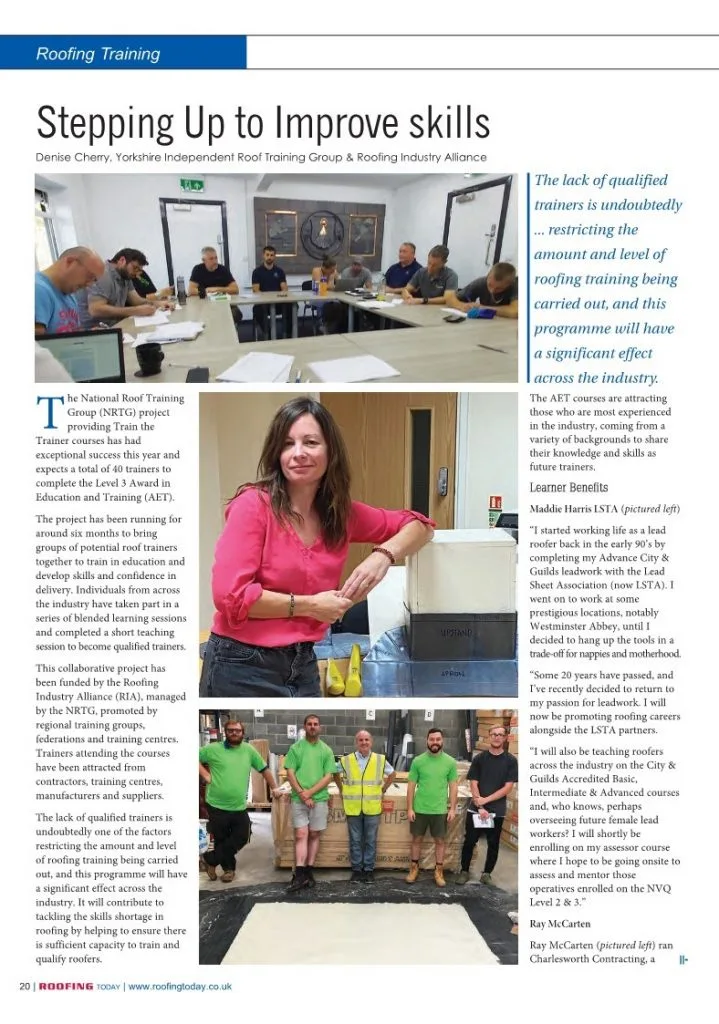 Roofing Training Article