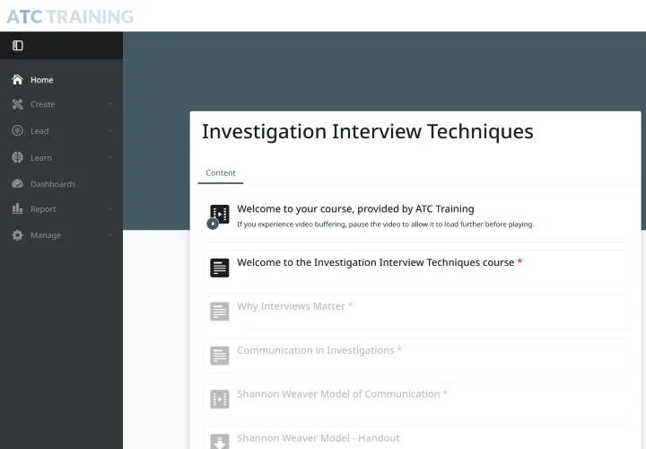 Investigation Interview Techniques Product Image
